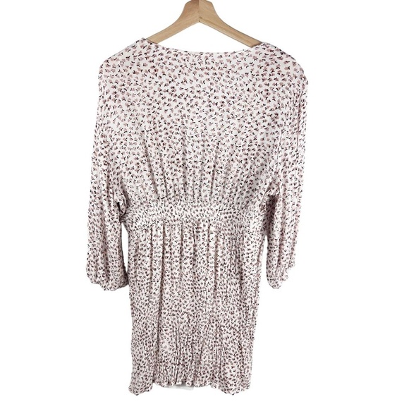 Floral Tie Front Mini Dress | Size L - Picture 3 of 5